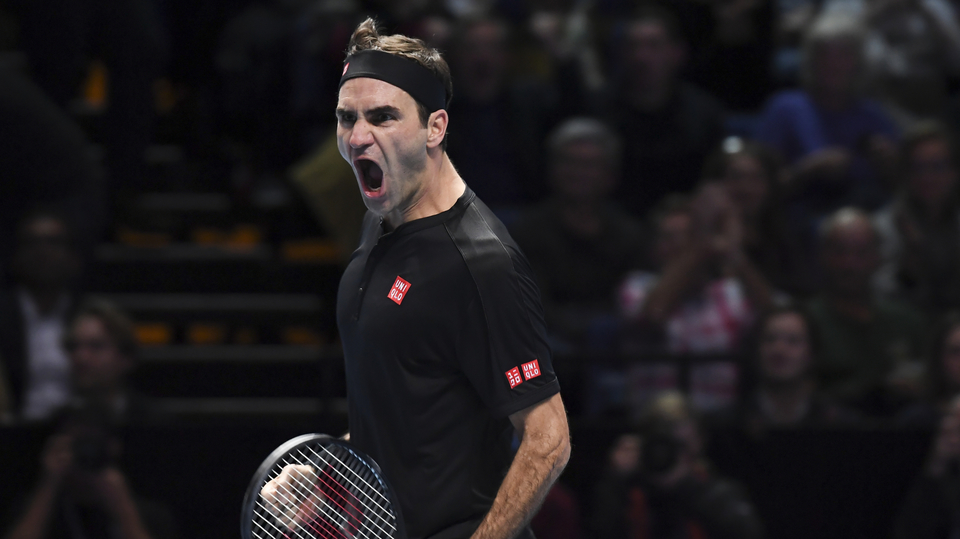 Radost tenisové legendy Rogera Federera.