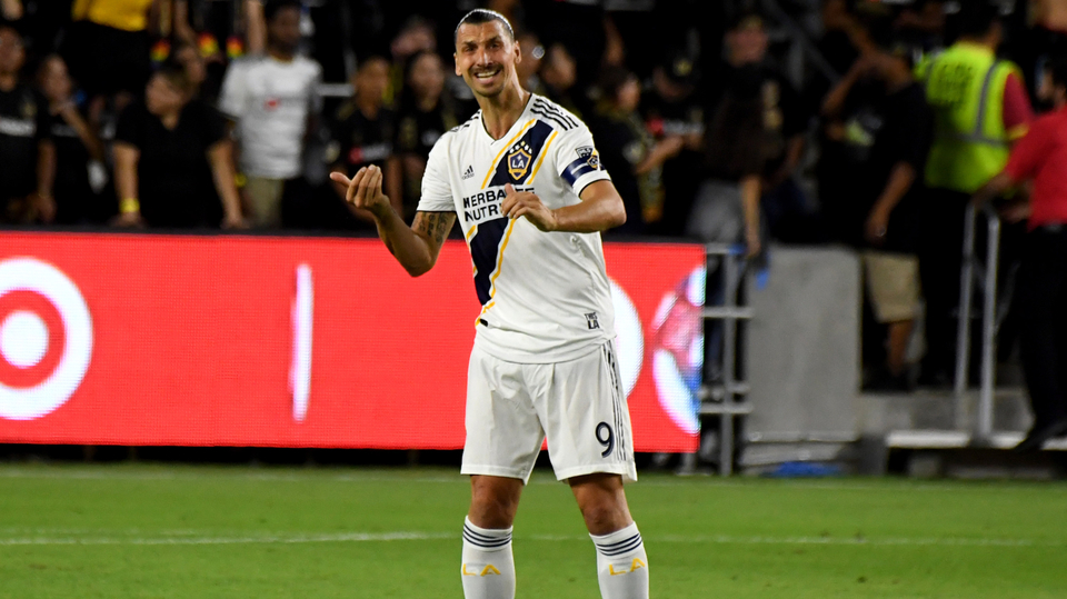 Švédský fotbalista Zlatan Ibrahimovič.