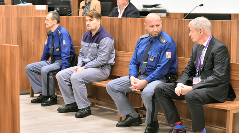 Marek Dalík u soudu. 