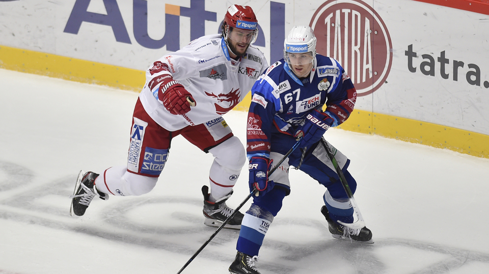 Zleva Tomáš Kundrátek z Třince a Lukáš Kucsera z Brna.