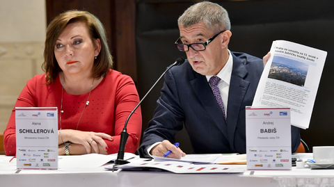 Alena Schillerová a Andrej Babiš.
