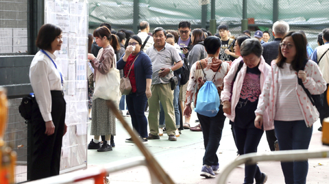 V Hongkongu, zmítaném demonstracemi, začaly místní volby.