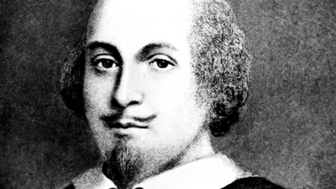 Spisovatel William Shakespeare.