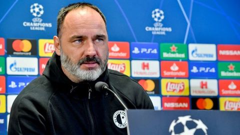 Trenér pražské Slavie Jindřich Trpišovský.