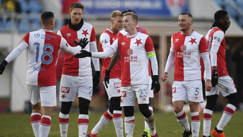 Fotbalisté Slavie.