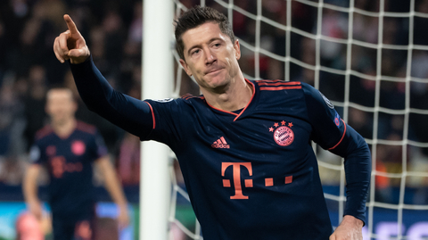 Fotbalový kanonýr Robert Lewandowski.