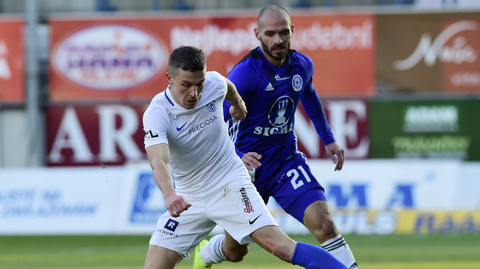 Zleva Tomáš Malinský z Liberce a Michal Vepřek z Olomouce.