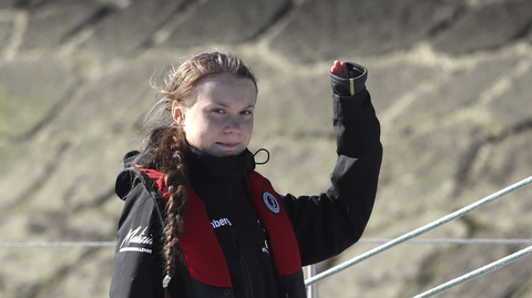 Greta Thunbergová.
