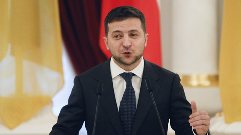 Ukrajinský prezident Volodymyr Zelenskyj.