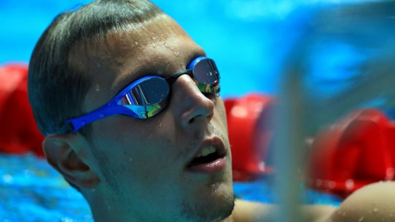 Český plavec Jan Micka na mistrovství Evropy v krátkém bazénu.