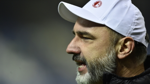 Trenér pražské Slavie Jindřich Trpišovský.