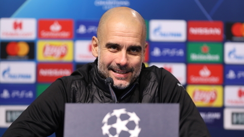 Trenér Manchesteru City Pep Guardiola.