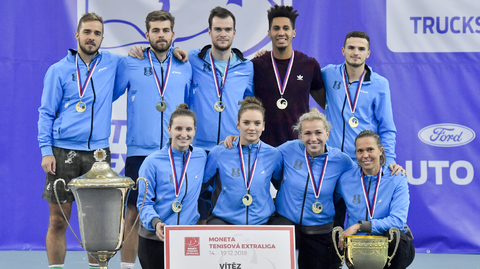 Vítězný výběr 1.ČLTK Praha.