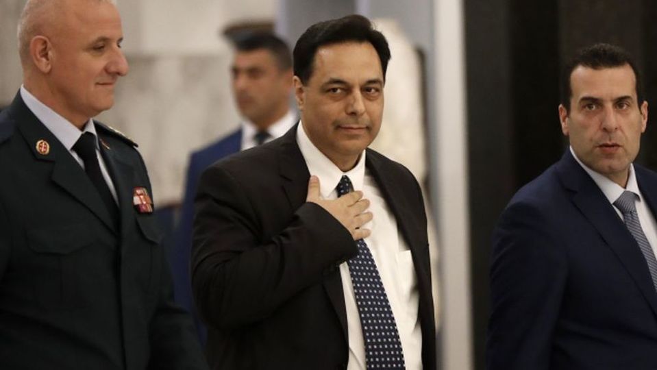 Jmenovaný libanonský premiér Hasan Dijáb.