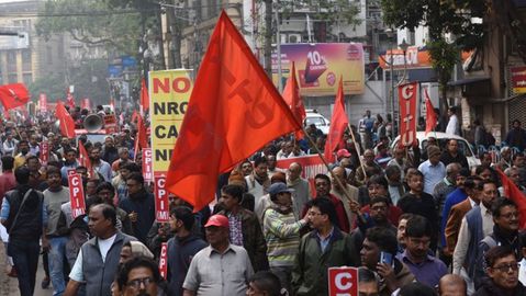 Protesty v indické Kalkatě.