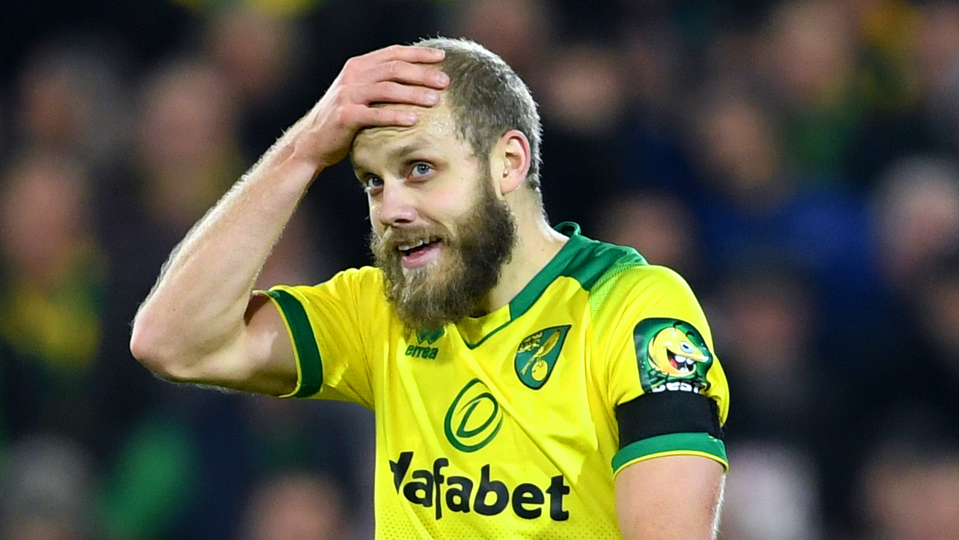 Finský útočník Norwiche Teemu Pukki.