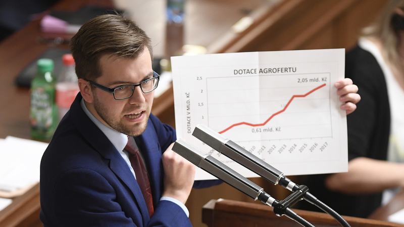 Předseda poslaneckého klubu Pirátů Jakub Michálek.