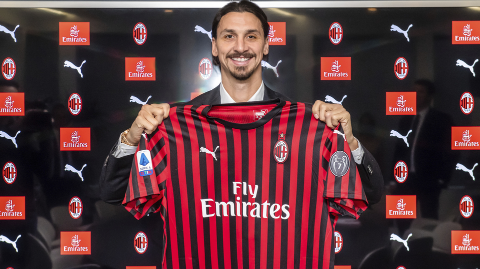 Fotbalový útočník Zlatan Ibrahimovic.