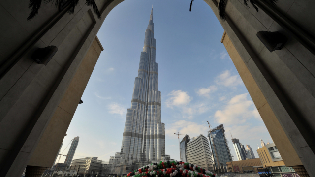 Nejvyšší budova světa Burdž Chalífa.