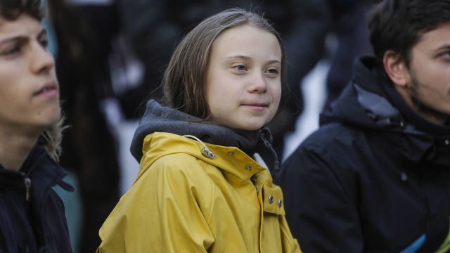 Greta Thunbergová.