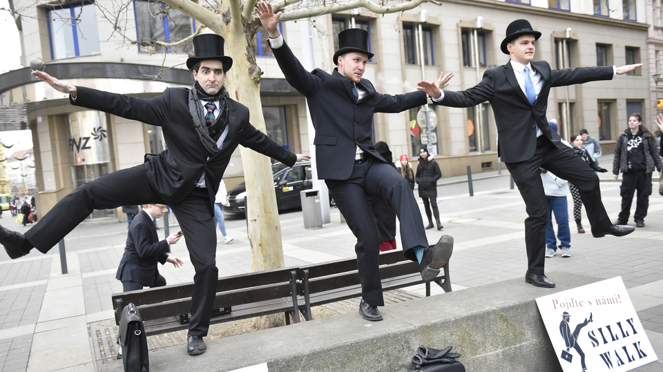 Švihlý pochod v Brně.