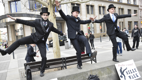 Švihlý pochod v Brně.