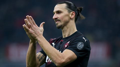 Zlatan Ibrahimovic v dresu AC Milán.
