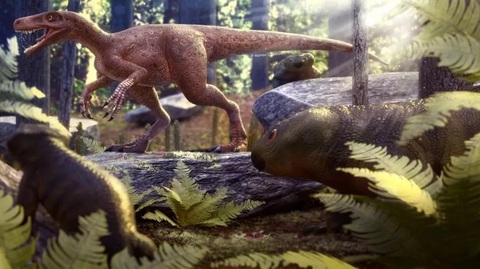 Gnathovorax podle paleoartisty Márcia Castra.