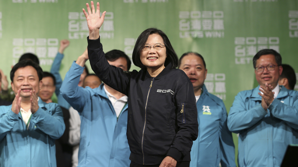 Tchajwanská prezidentka Cchaj Jing-wen.