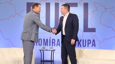 Jan Hamáček v Duelu Jaromíra Soukupa.