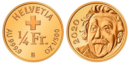 Vizuál švýcarské mince.