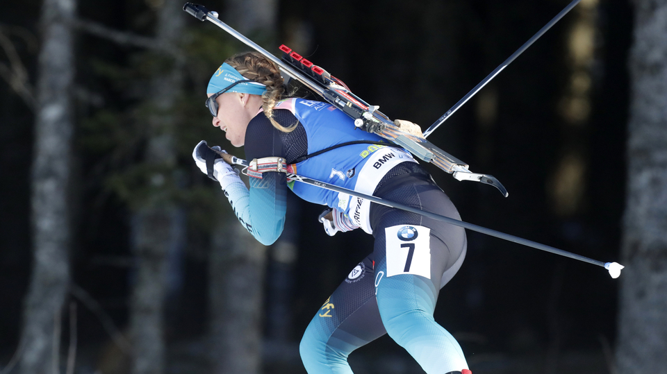 Anais Bescondová z vítězného týmu Francie.