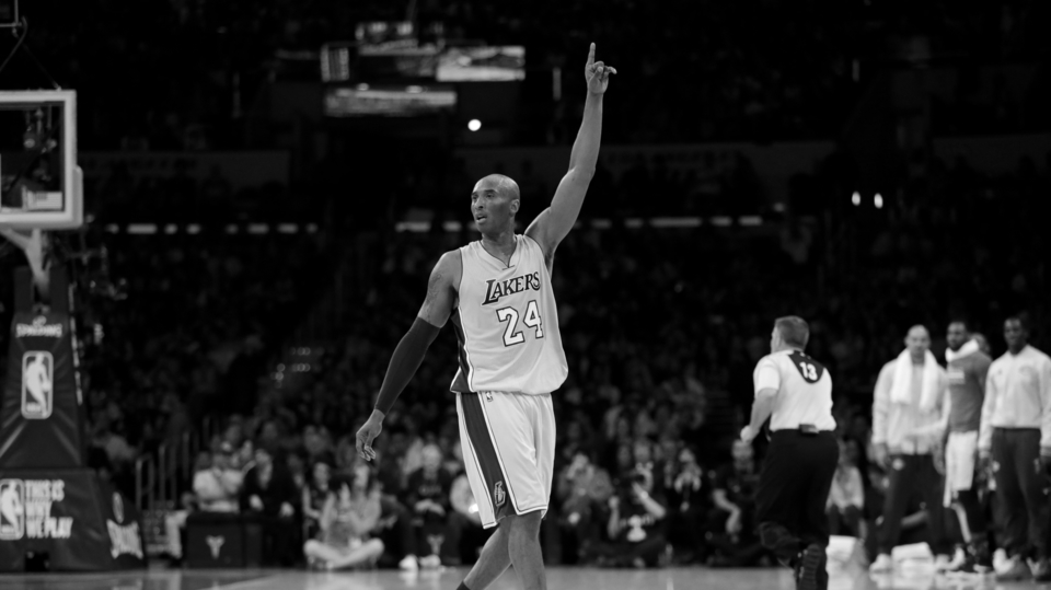 Basketbalista Kobe Bryant. 