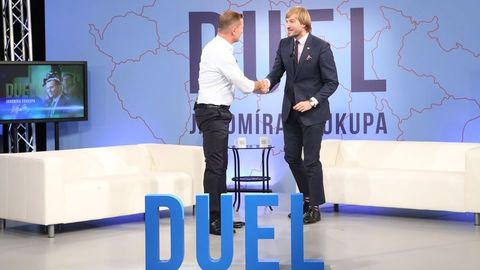 Jaromír Soukup s Adamem Vojtěchem. 