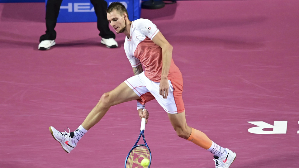 Alexandr Bublik na turnaji v Montpellier.