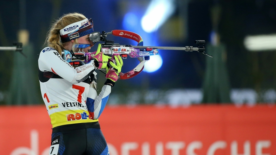 Česká biatlonistka Markéta Davidová.