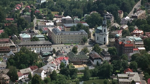 Náměstí v Novém Boru.