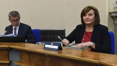 Alena Schillerová (vpravo) a Andrej Babiš.