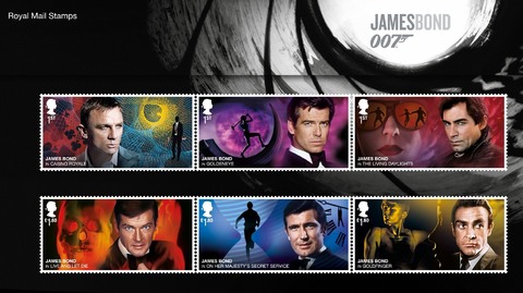 Královská pošta vzdává hold Bondovi. Vydá s ním deset známek