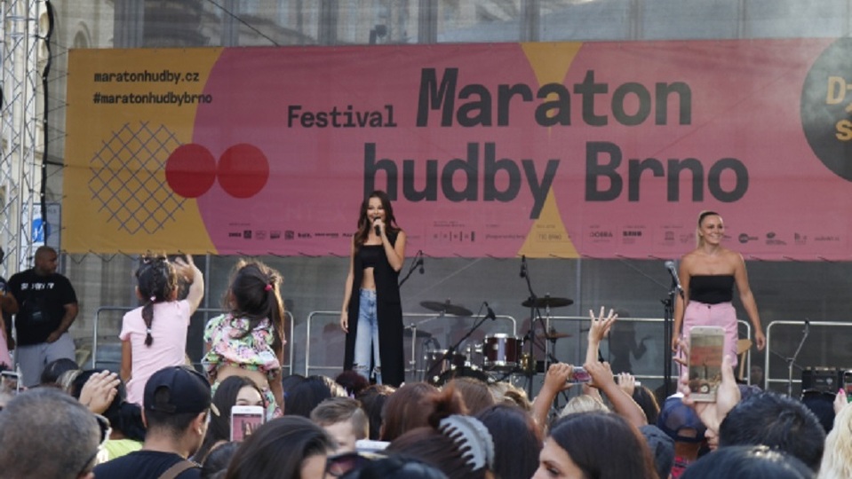 Zpěvačka Monika Bagárová na festivalu Maraton hudby minulý rok.