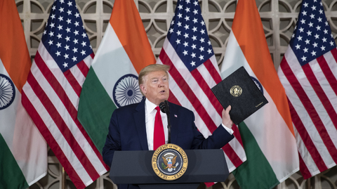 Americký prezident Donald Trump v Indii.