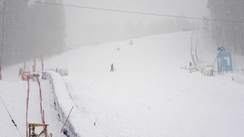 Zasněžený svah v rakouském Hinterstoderu.