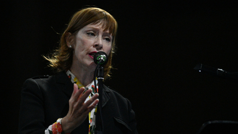 Americká zpěvačka Suzanne Vega.