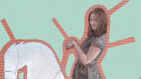 Plakát k inscenaci Cirkus Abrafrk. 