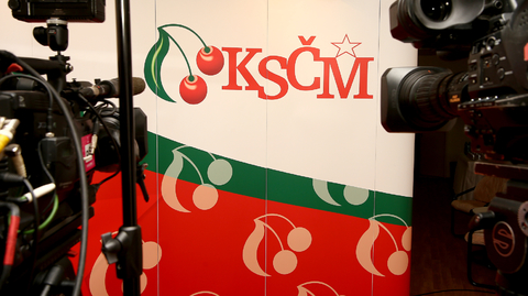 Logo KSČM.