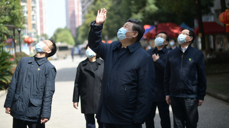 Čínský prezident Si Ťin-pching ve Wu-chanu.