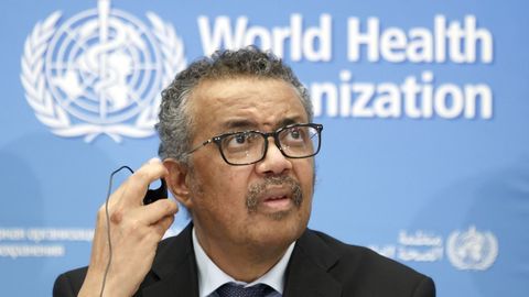 Generální ředitel Světové zdravotnické organizace (WHO) Tedros Adhanom Ghebreyesus.