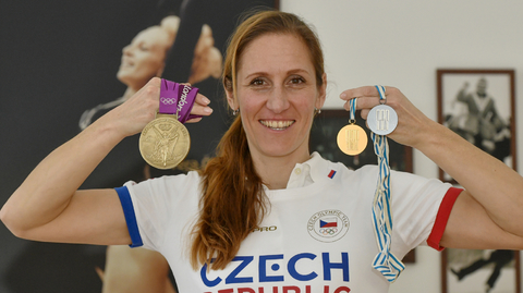 Skifařka Miroslava Topinková.