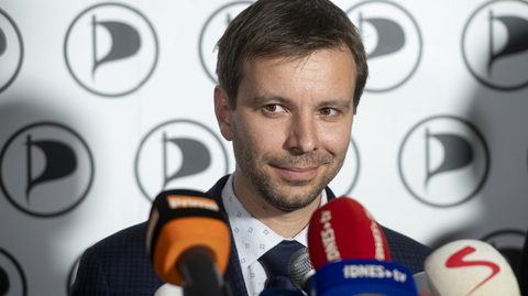 Místopředseda Evropského parlamentu a europoslanec Marcel Kolaja (Piráti).