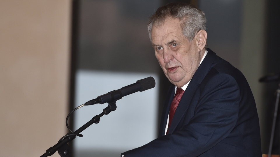 Prezident Miloš Zeman.